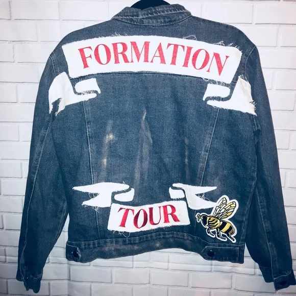 Beyoncé Formation 2016 Tour Rare Denim Jacket Sz S - Picture 2 of 6